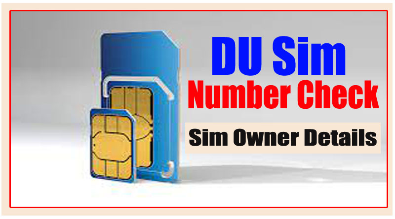 DU Sim Number Check Code 2023 | Find du Sim Owner Details - Sim Detail