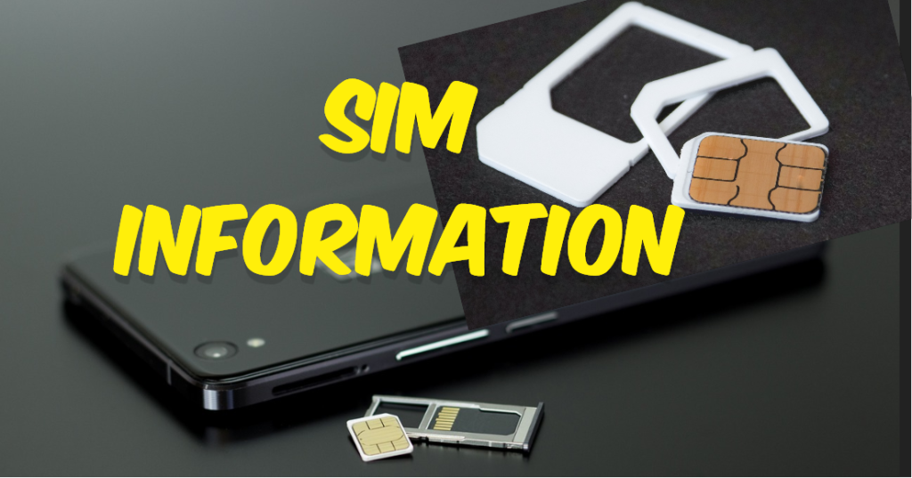 Sim Information with Number Online - Sim Detail 2024